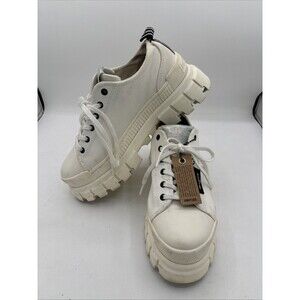Palladium Revolt LO TX Star White Womens Platform Shoes Sz 8